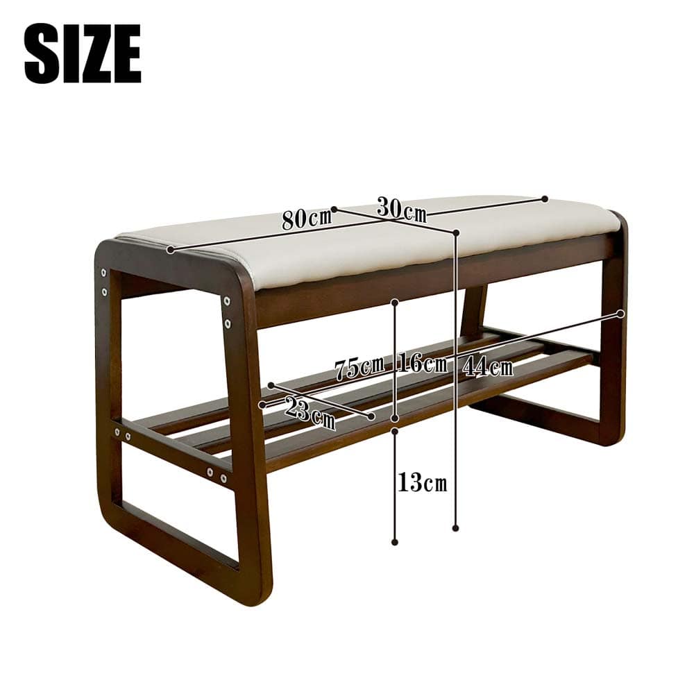幅80cmシューズベンチBT-SHOE-BENCH-W80-NA メーカー直送 ▼返品・キャンセル不可【他商品との同時購入不可】