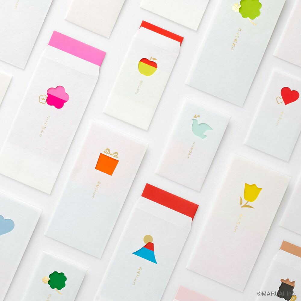 マルアイ 窓ぽち袋 おめでとう 富士山 3枚