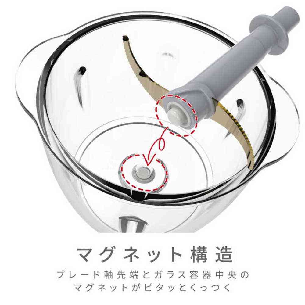 マカフル らく洗いフードプロセッサー 1台 ホワイト