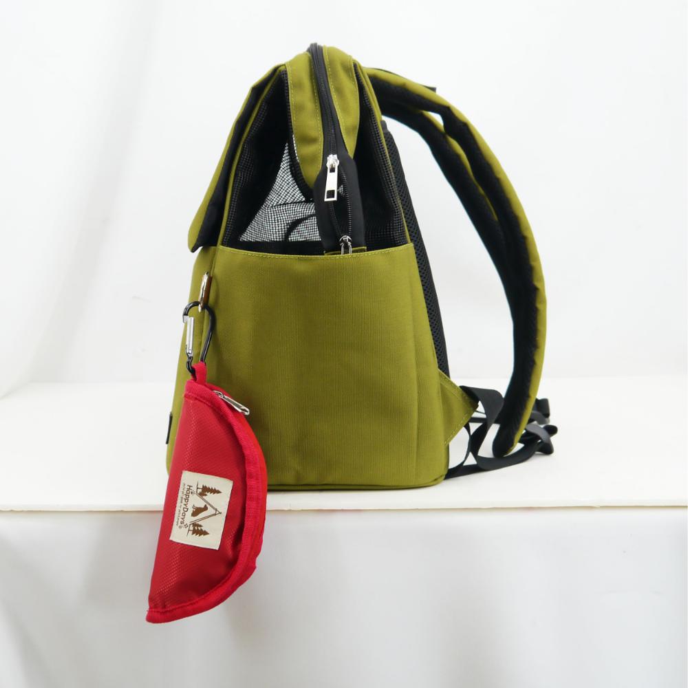 HappyDaysペット用サステナブルリュックキャリーブラック メーカー直送 ▼返品・キャンセル不可【他商品との同時購入不可】