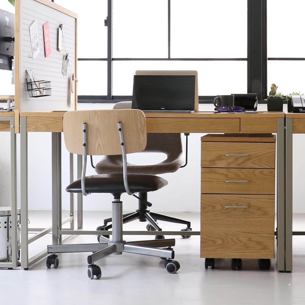 デスクチェスト ドリップデスクチェスト DRK-3458NA-II 【直送品】 返品・キャンセル・他商品と同時購入は不可