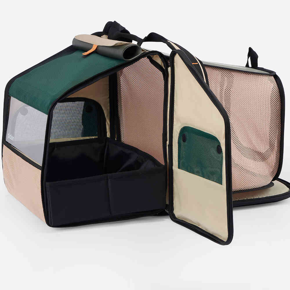 ペット用折り畳み式ハウス型トラベルリュック メーカー直送 ▼返品・キャンセル不可【他商品との同時購入不可】