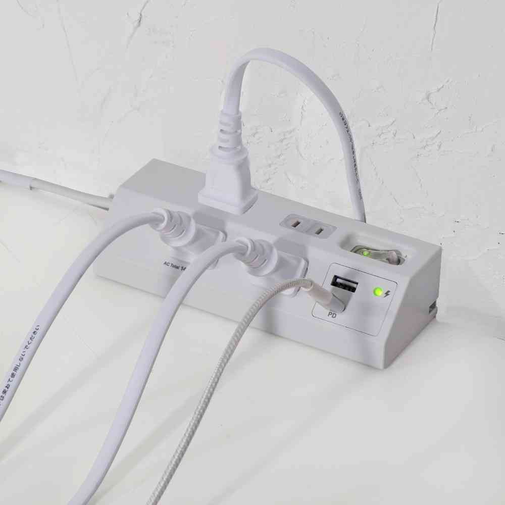 エルパ ELPA デスクUSBタップ PD20W WLS-DS4222SUC(W)