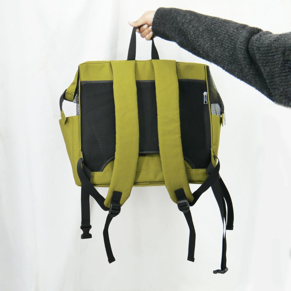 HappyDaysペット用サステナブルリュックキャリーブラック メーカー直送 ▼返品・キャンセル不可【他商品との同時購入不可】