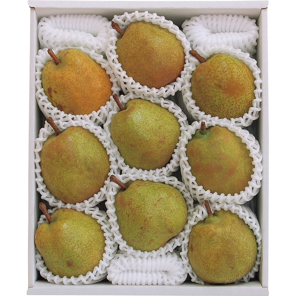 ◆【お歳暮限定】井上さんの大玉棚作りラ・フランス3kg(6~9玉)◇メーカー直送 ▼返品・キャンセル不可【他商品との同時購入不可】