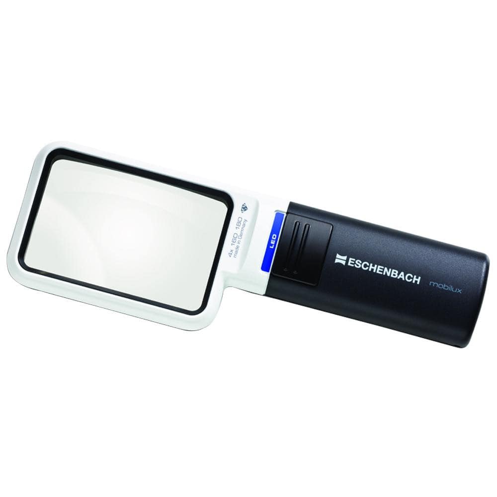 エッシェンバッハ LEDワイドライトルーペ (4倍) 角型 1511-4 【直送品】 返品・キャンセル・他商品と同時購入は不可