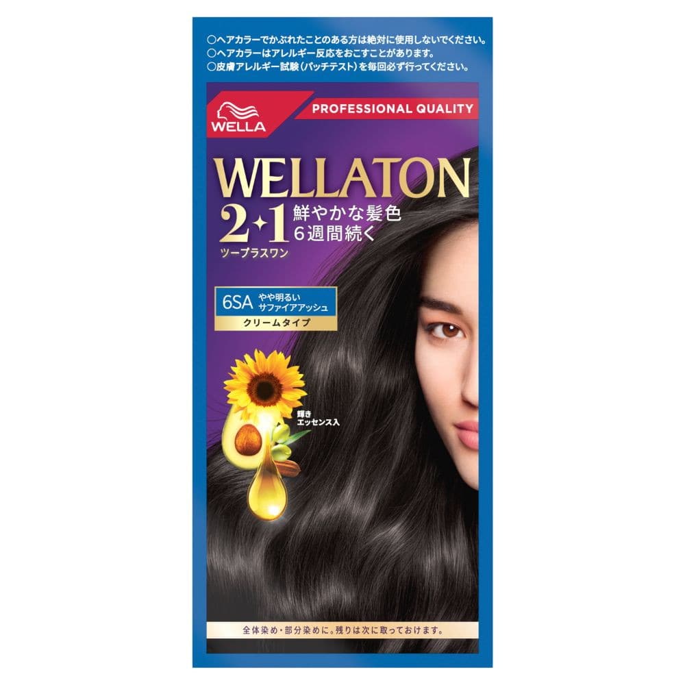 【医薬部外品】ウエラジャパン ウエラトーン 2+1 クリームタイプ 6SAA剤60g+B剤 60g+エッセンス7.3ml