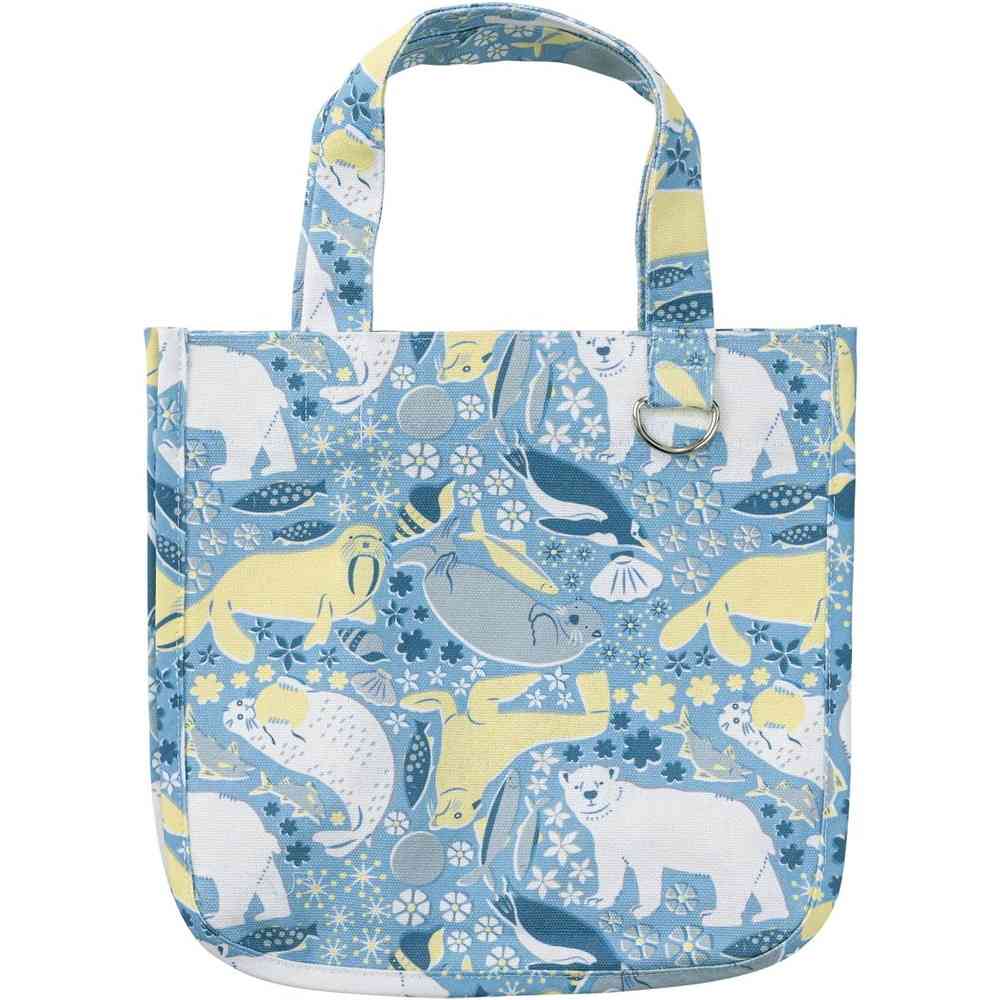 りぶはあと マチ付きトートバッグ SNOW