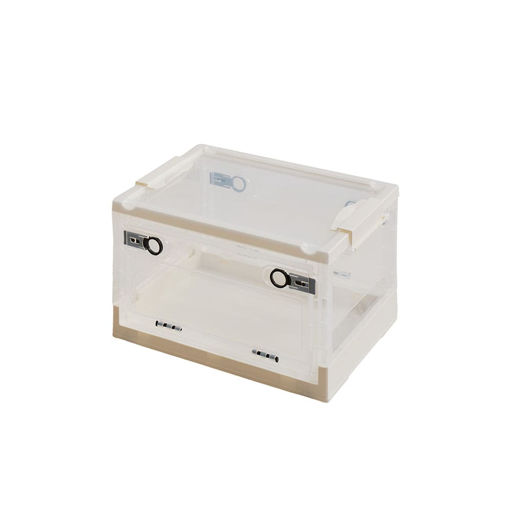 折りたたみ収納ボックス クリア S 20L 4個セット メーカー直送 ▼返品・キャンセル不可【他商品との同時購入不可】