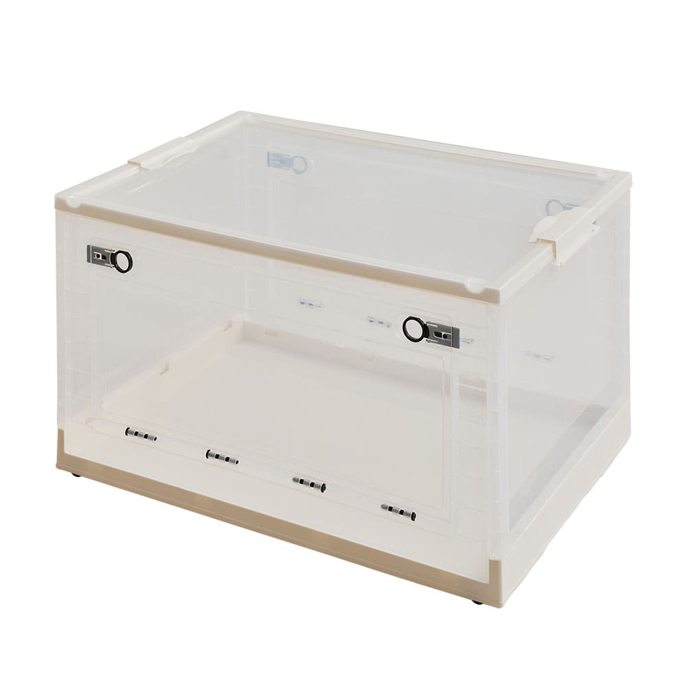 折りたたみ収納ボックス クリア XXL 96L 5個セット メーカー直送 ▼返品・キャンセル不可【他商品との同時購入不可】