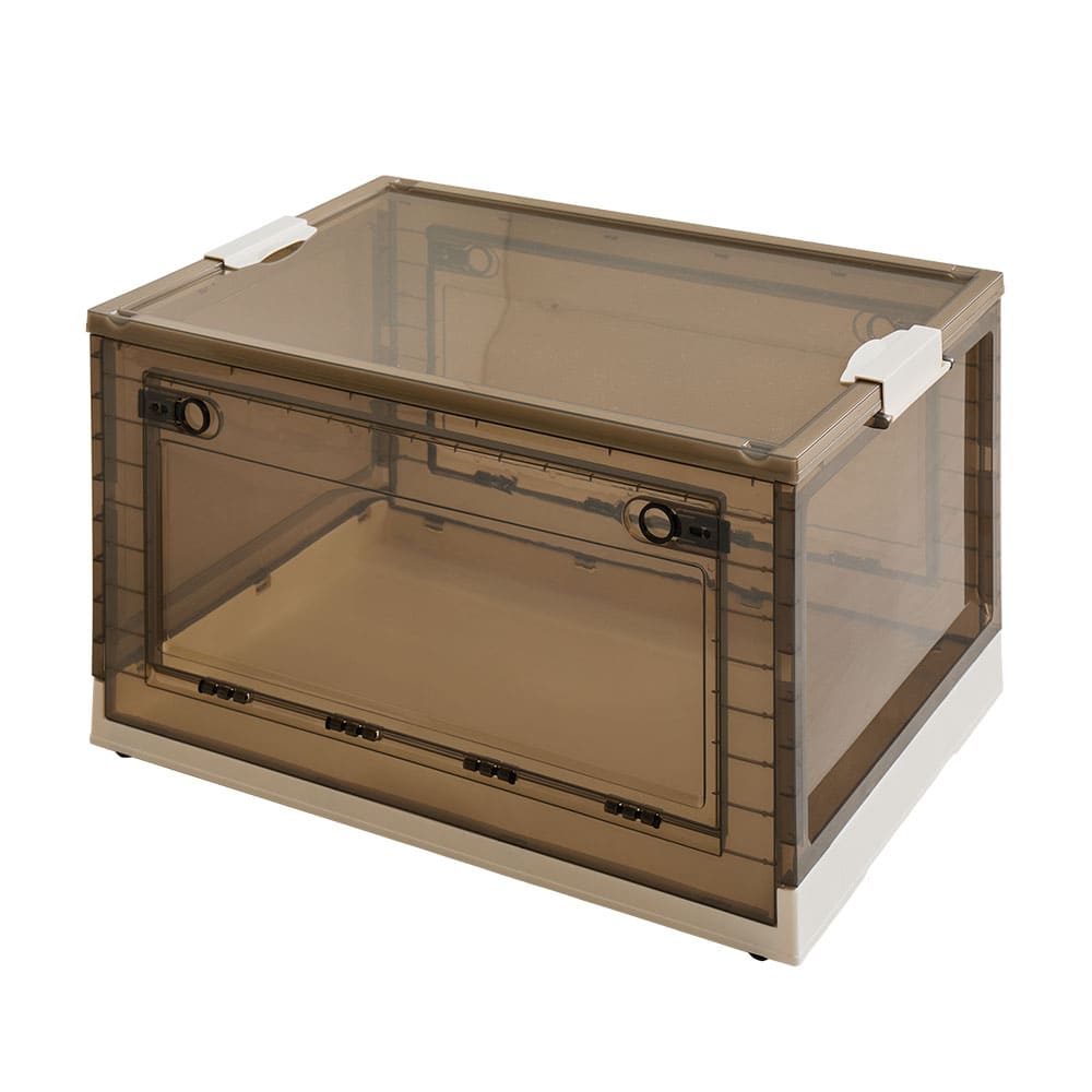 折りたたみ収納ボックス スモーク XXL 96L 5個セット メーカー直送 ▼返品・キャンセル不可【他商品との同時購入不可】