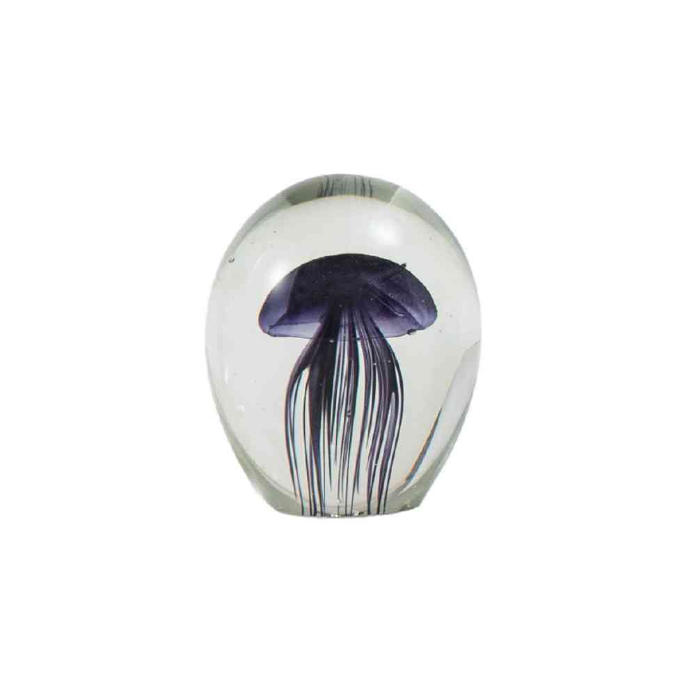 藤栄 ガラスインテリアオブジェ(Glass interior objects) クラゲ M パープル パープル