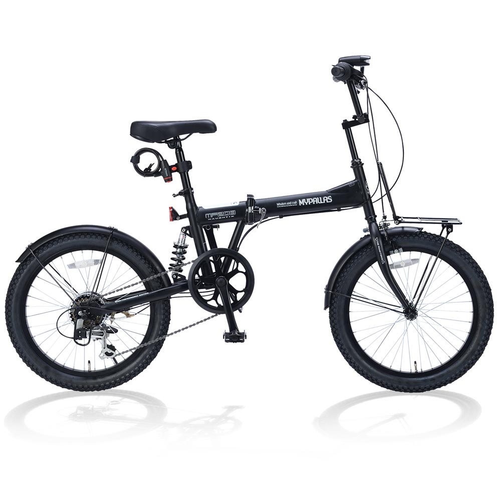 折りたたみセミファットバイク 6段変速 リアサス MF208 メーカー直送▼返品・キャンセル不可【他商品との同時購入不可】