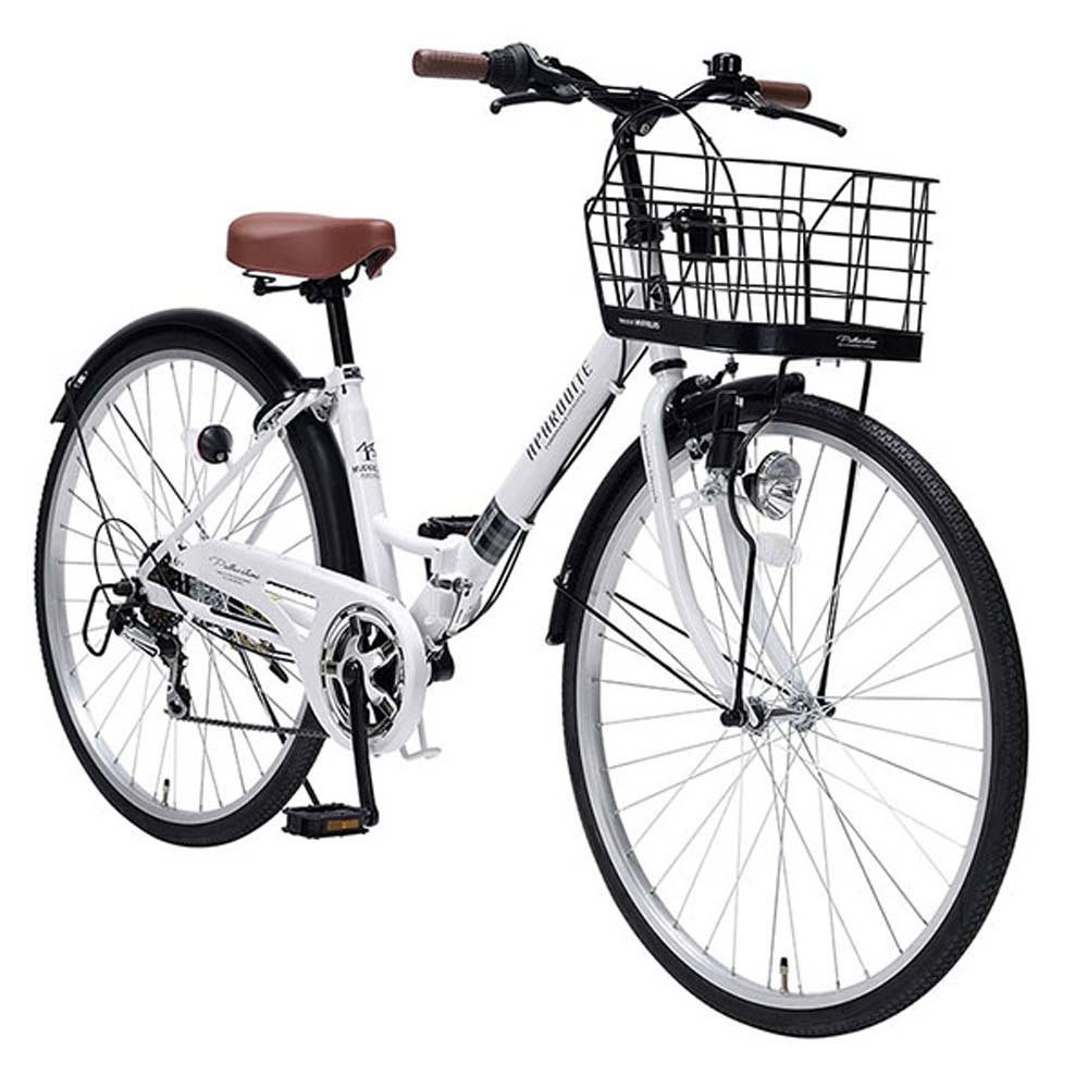 折りたたみシティサイクル 6段変速 肉厚チューブ MC507 メーカー直送▼返品・キャンセル不可【他商品との同時購入不可】