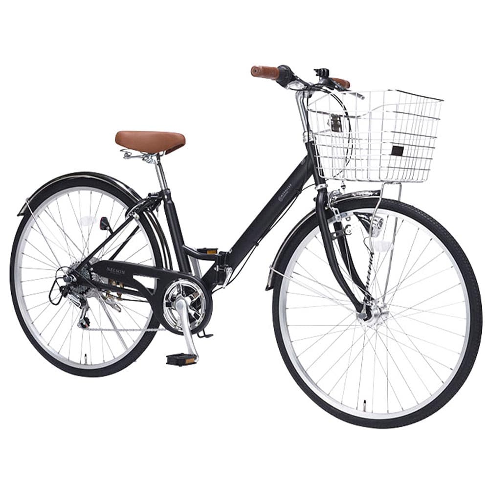 折りたたみシティサイクル 6段変速 オートライト MC550 メーカー直送▼返品・キャンセル不可【他商品との同時購入不可】