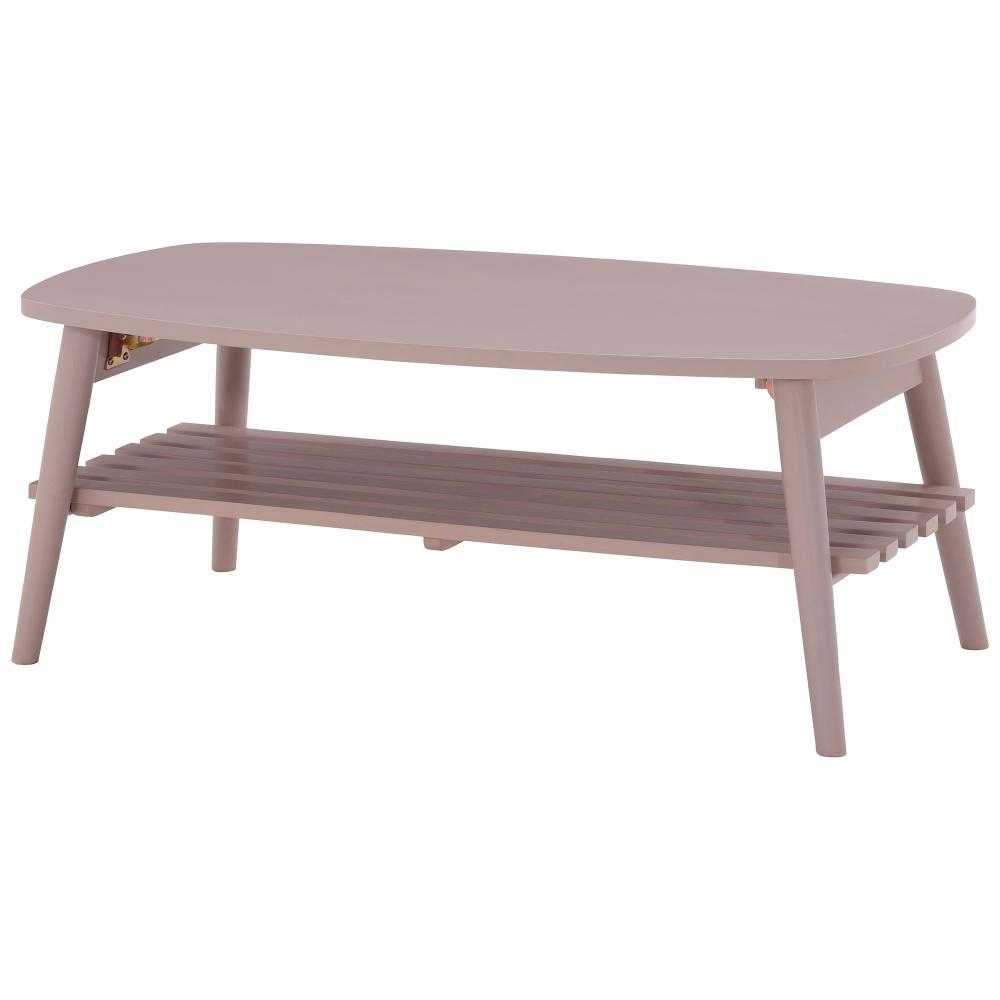 センターテーブル 幅90cn レシピ ピンク メーカー直送 ▼返品・キャンセル不可【他商品との同時購入不可】