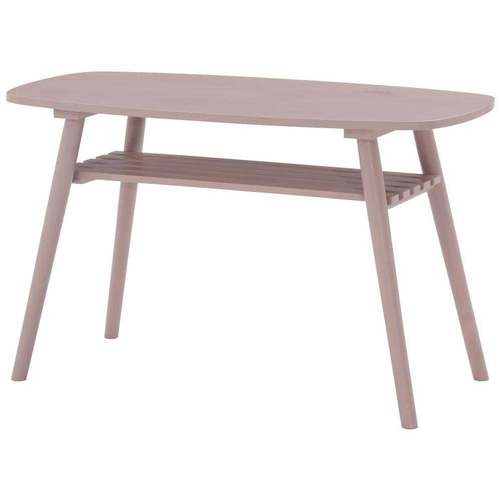 ミドルセンターテーブル 幅100cn レシピ ピンク メーカー直送 ▼返品・キャンセル不可【他商品との同時購入不可】