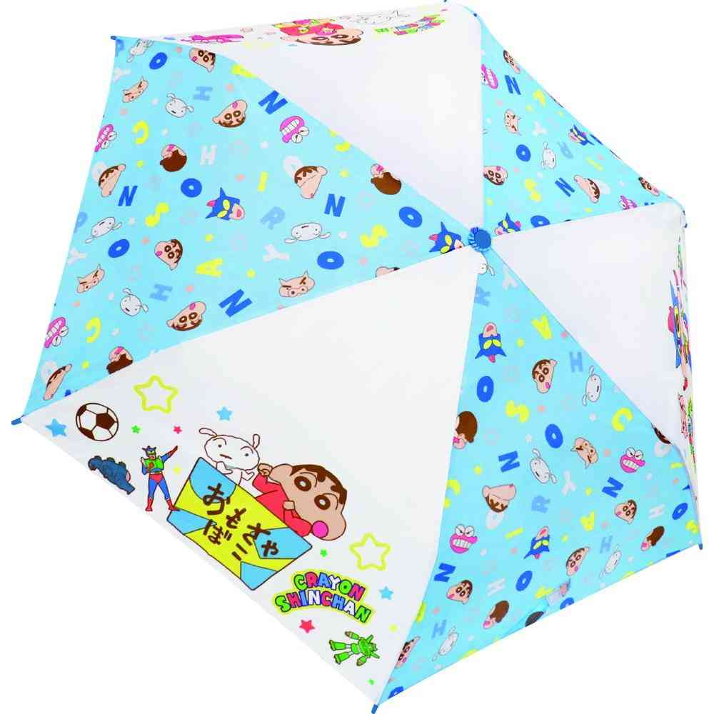 ジェイズプランニング 折りたたみ傘 クレヨンしんちゃん 1本 ブルー