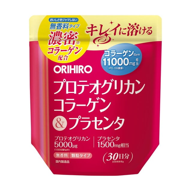 ◆オリヒロ プロテオグリカン コラーゲン&プラセンタ 180g