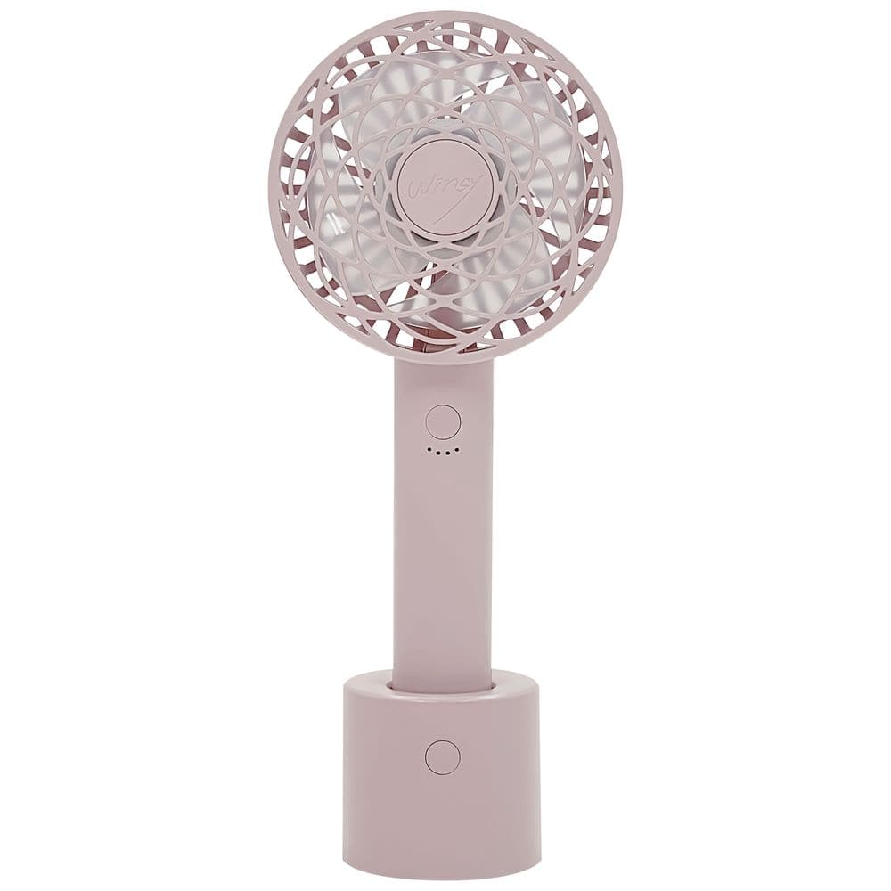 トレードワン WINSY USB充電式オートスイングファン フラワータイプ ピンク