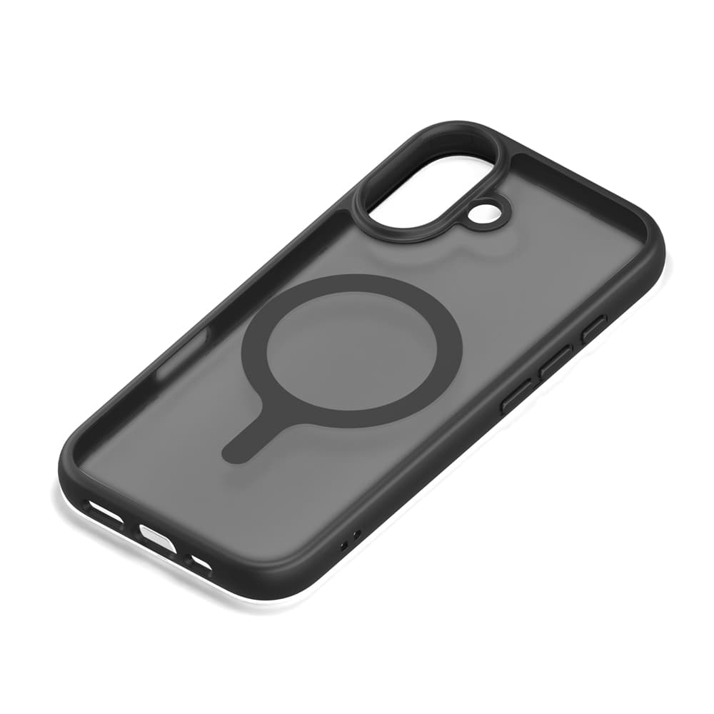 PGA iPhone 17用 MagSafe対応 ハイブリッドケース ブラック PG-25AMH01BK 35g