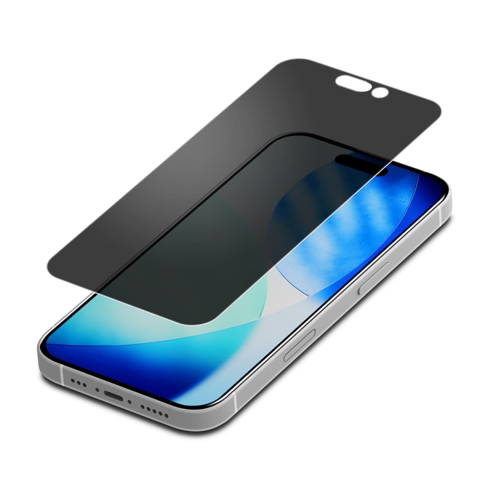 PGA iPhone 17/17 Pro/16 Pro用 液晶全画面保護フィルム 180°のぞき見防止 3g