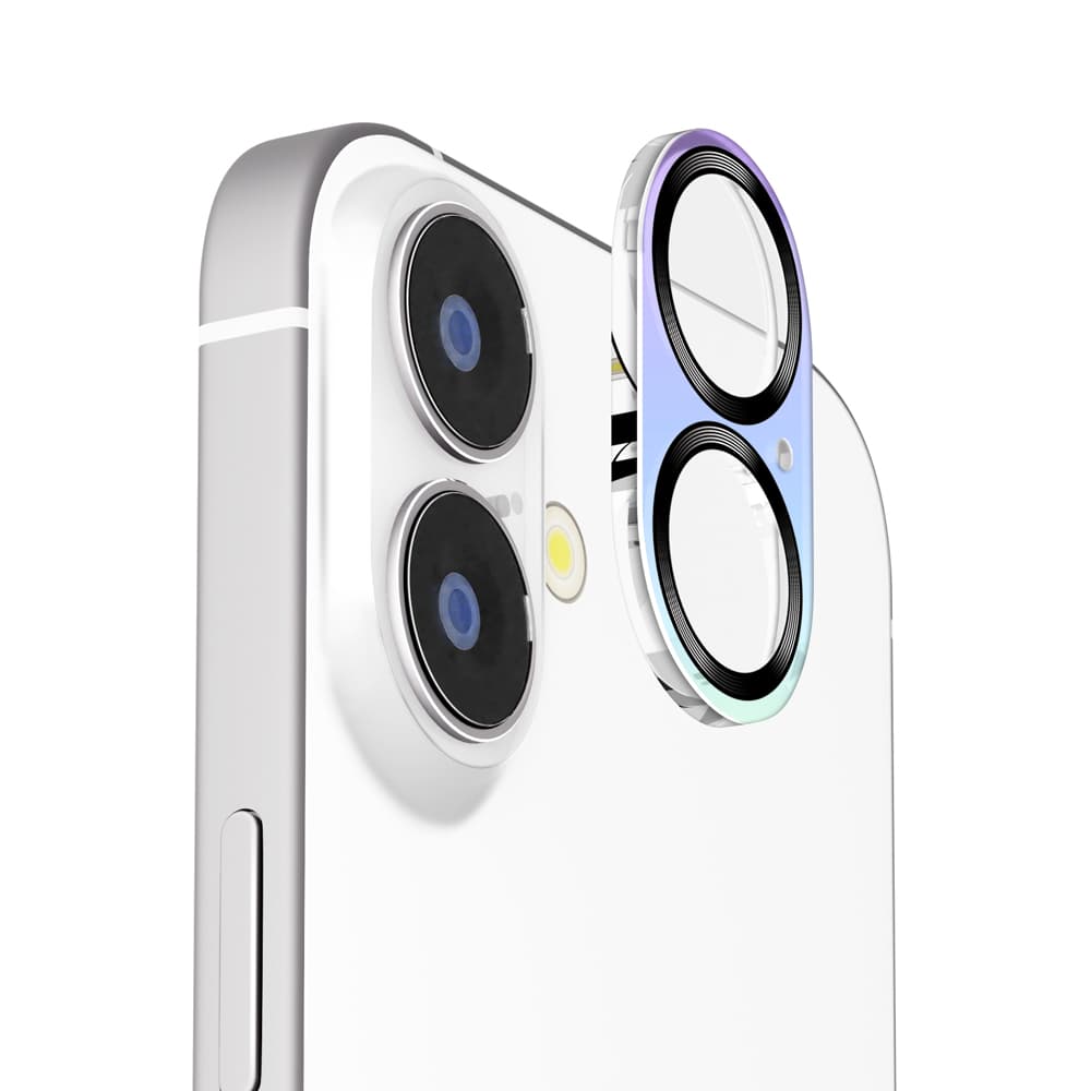 PGA iPhone 17/16/16 Plus用 カメラフルプロテクター オーロラ/メタルブラック 2g