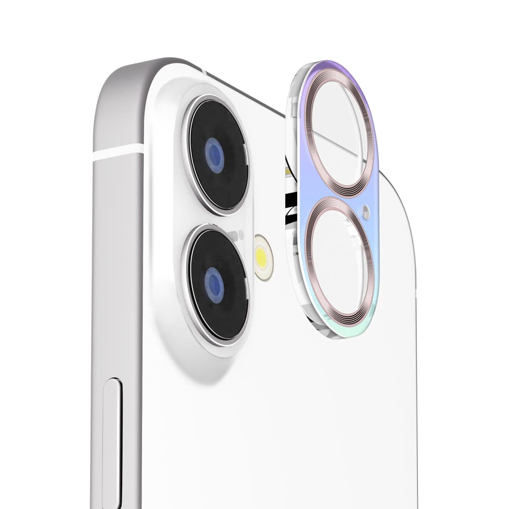PGA iPhone 17/16/16 Plus用 カメラフルプロテクター オーロラ/メタルゴールド 2g