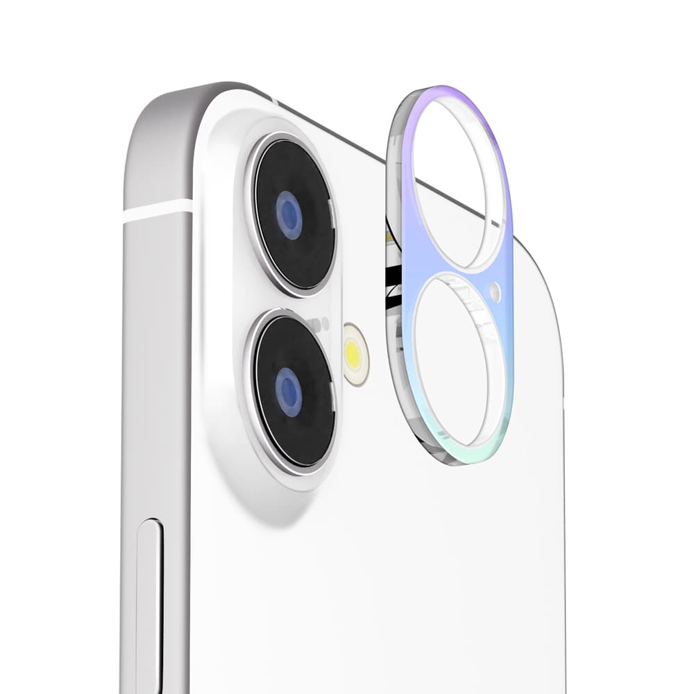 PGA iPhone 17/16/16 Plus用 カメラレンズフレーム オーロラ 2g