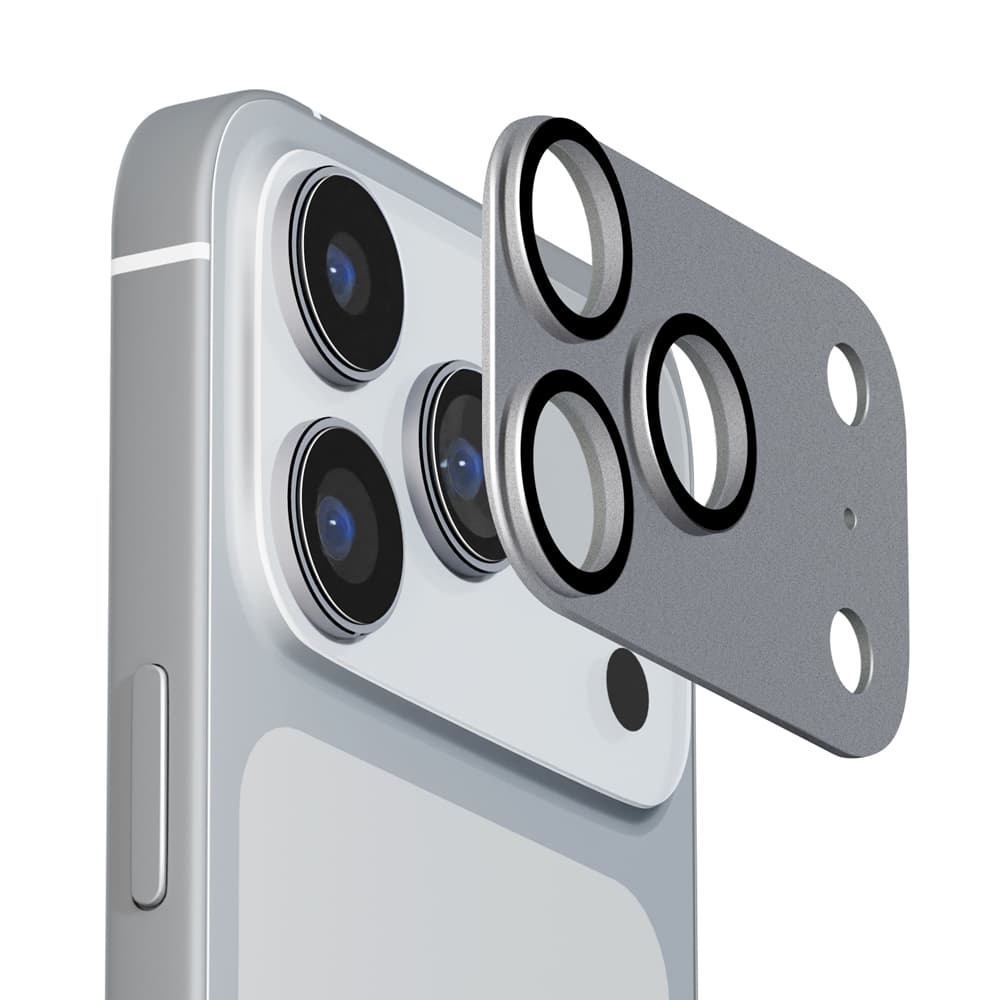 PGA iPhone 17 Pro用 カメラフルプロテクター アルミ/シルバー 6g