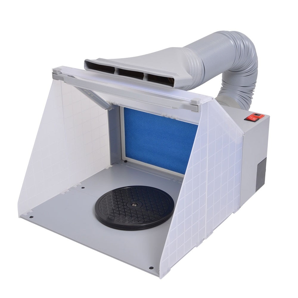 LEDライト付パワフルファン塗装ブース TBTN25HGY メーカー直送▼返品・キャンセル不可【他商品との同時購入不可】