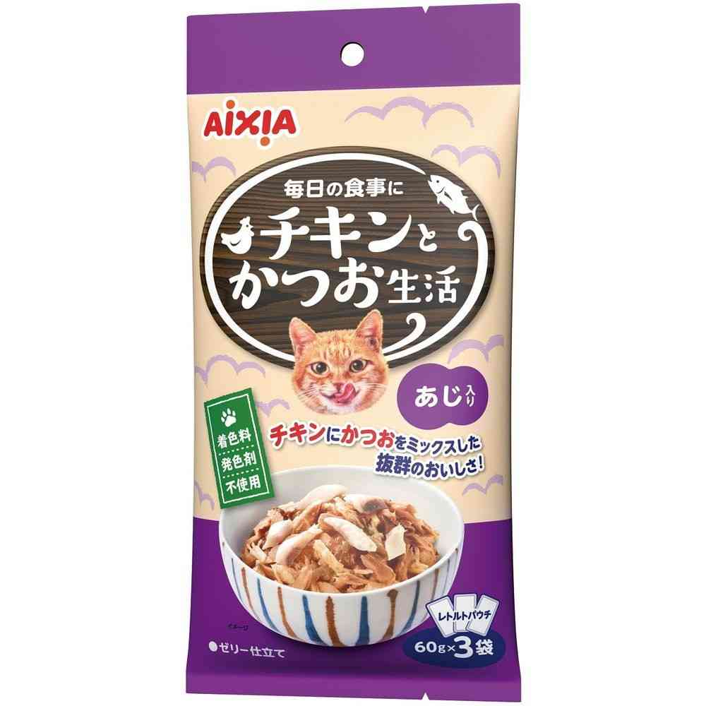 アイシア チキンとかつお生活 あじ入り