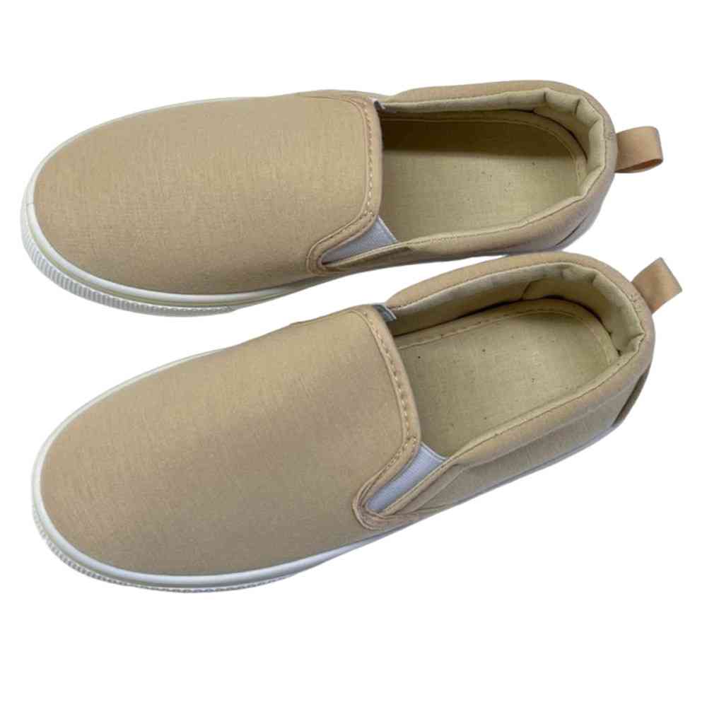 クイン商事 レディーススリッポン スウェットベージュ Mサイズ ベージュ