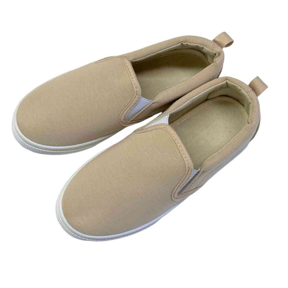 クイン商事 レディーススリッポン スウェットベージュ Lサイズ ベージュ