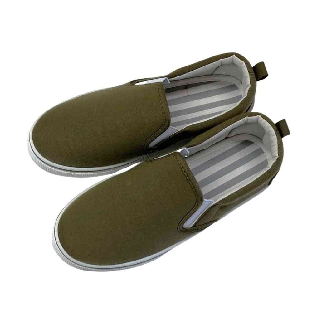 クイン商事 レディーススリッポン スウェットカーキ Mサイズ カーキ