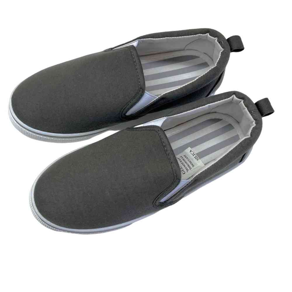 クイン商事 レディーススリッポン スウェットダークグレー Lサイズ ダークグレー