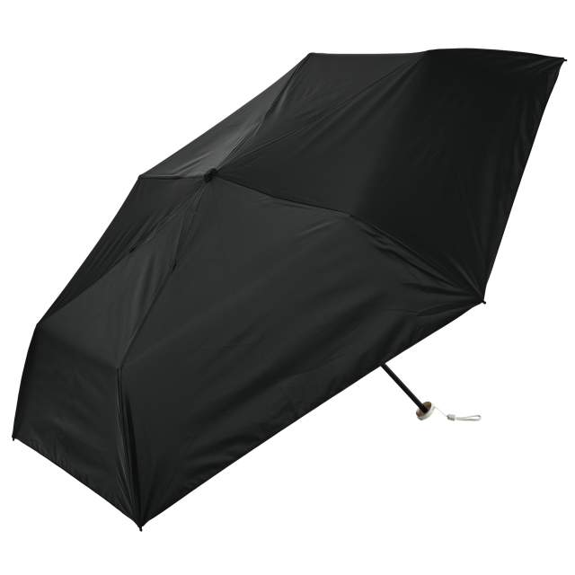 遮光率100% 晴雨兼用日傘 折畳傘 ソラニ 軽量50cm BK 【直送品】 返品・キャンセル・他商品と同時購入は不可