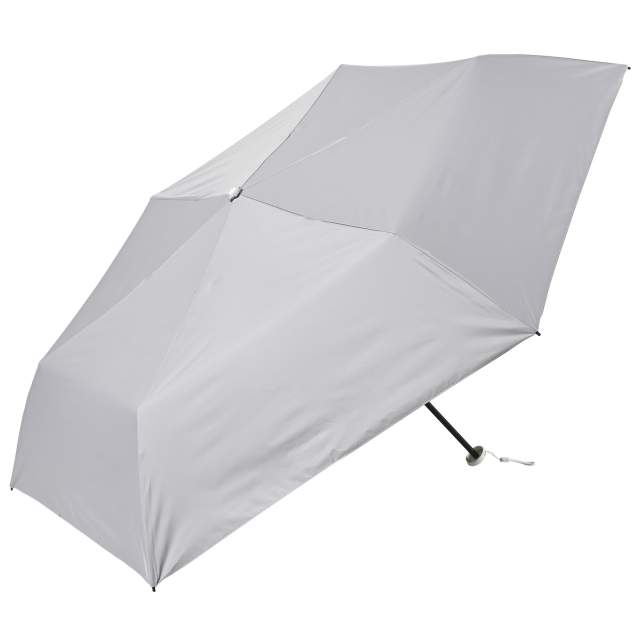 遮光率100% 晴雨兼用日傘 折畳傘 ソラニ 軽量50cm GY 【直送品】 返品・キャンセル・他商品と同時購入は不可