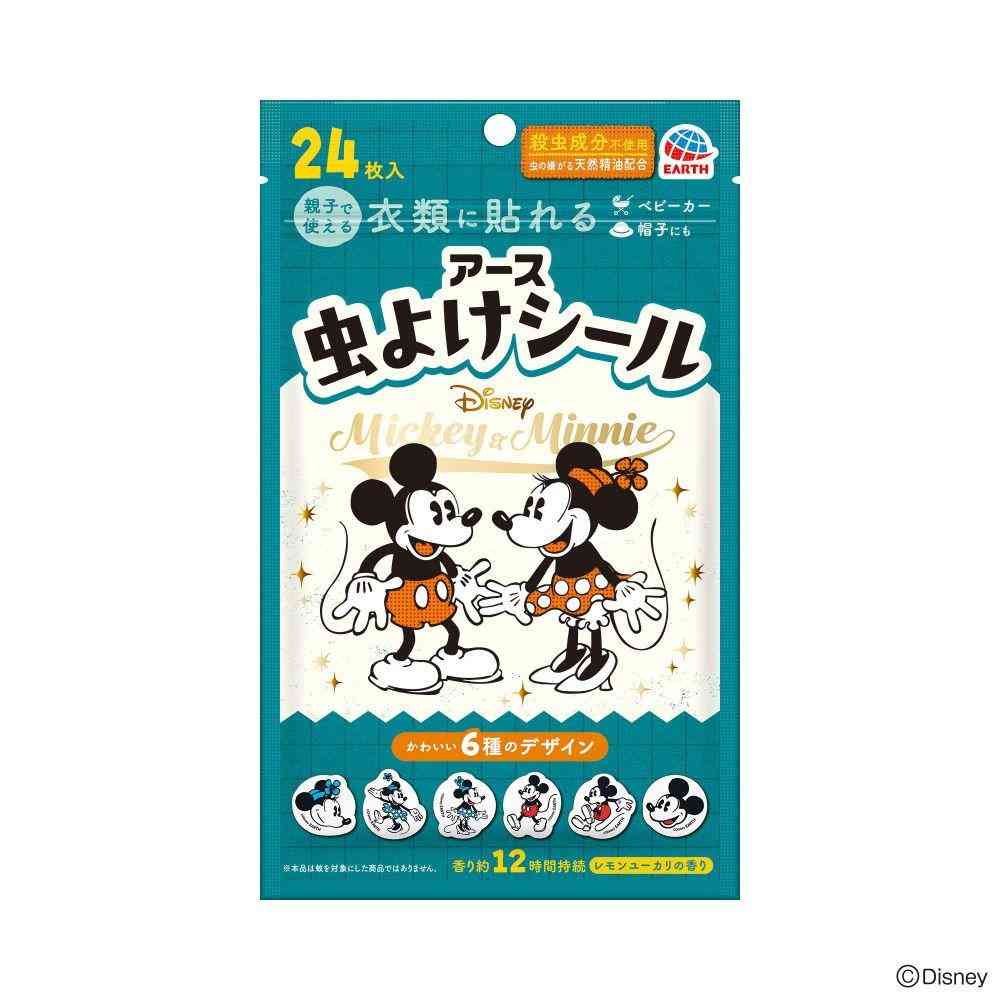 アース製薬 虫よけシール ミッキー&ミニー 24枚
