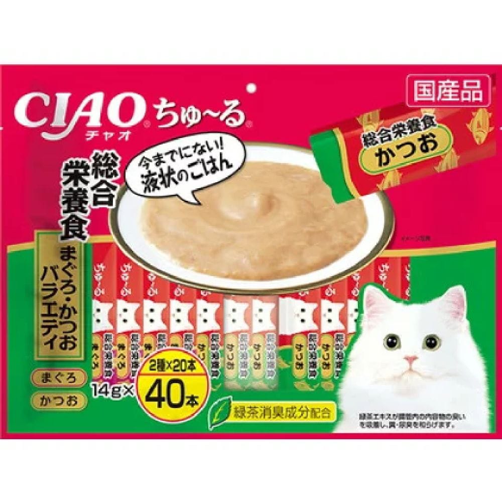 ちゅーる総合栄養食まぐろ・かつおバラエティ 14g×40P