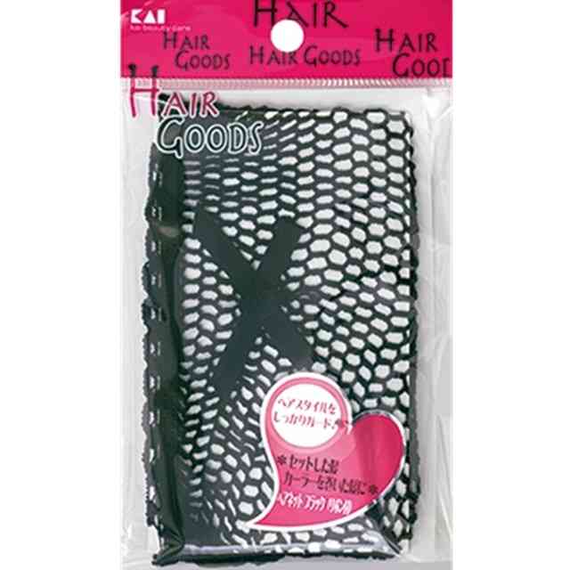 貝印 HA3045 H/G ヘアネット ブラック(リボン付) 1コ入