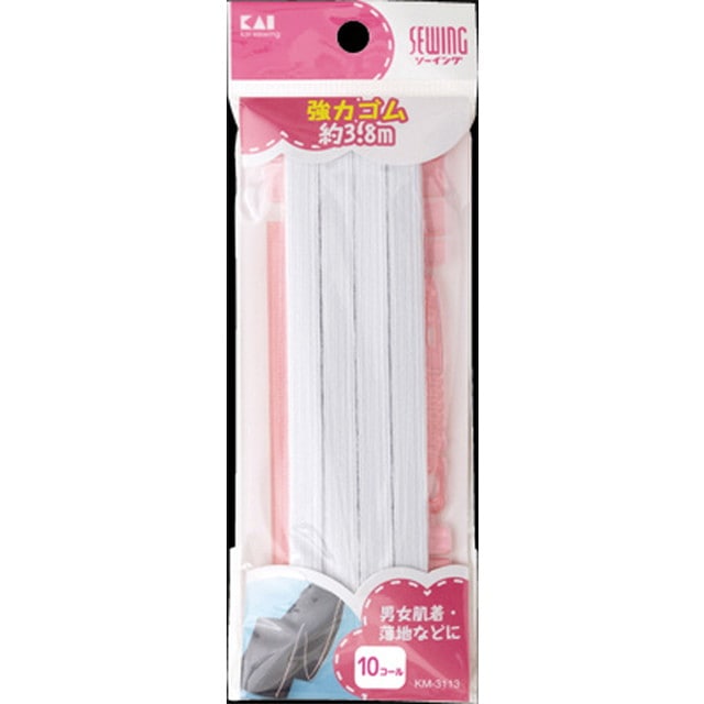 KM3113 強力ゴム10コール(ひも通し・定規付)約3.8m