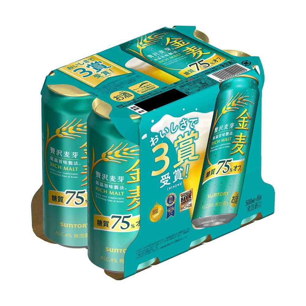 サントリー 金麦〈糖質75%オフ〉500ml×6本