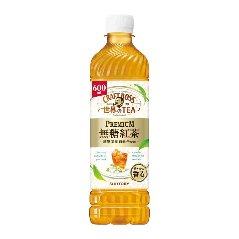 ◆サントリー クラフトボス PREMIUM無糖紅茶600ml【24個セット】