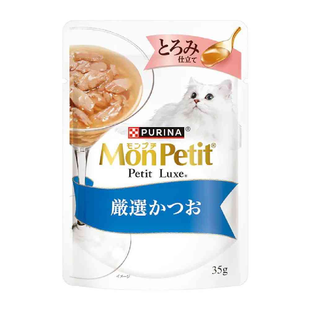 モンプチプチリュクス パウチとろみ仕立て 厳選かつお 35g