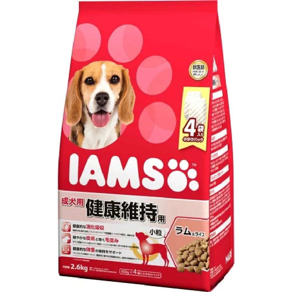 マース アイムス犬 成犬用 健康維持用 ラム&ライス 小粒 2.6kg