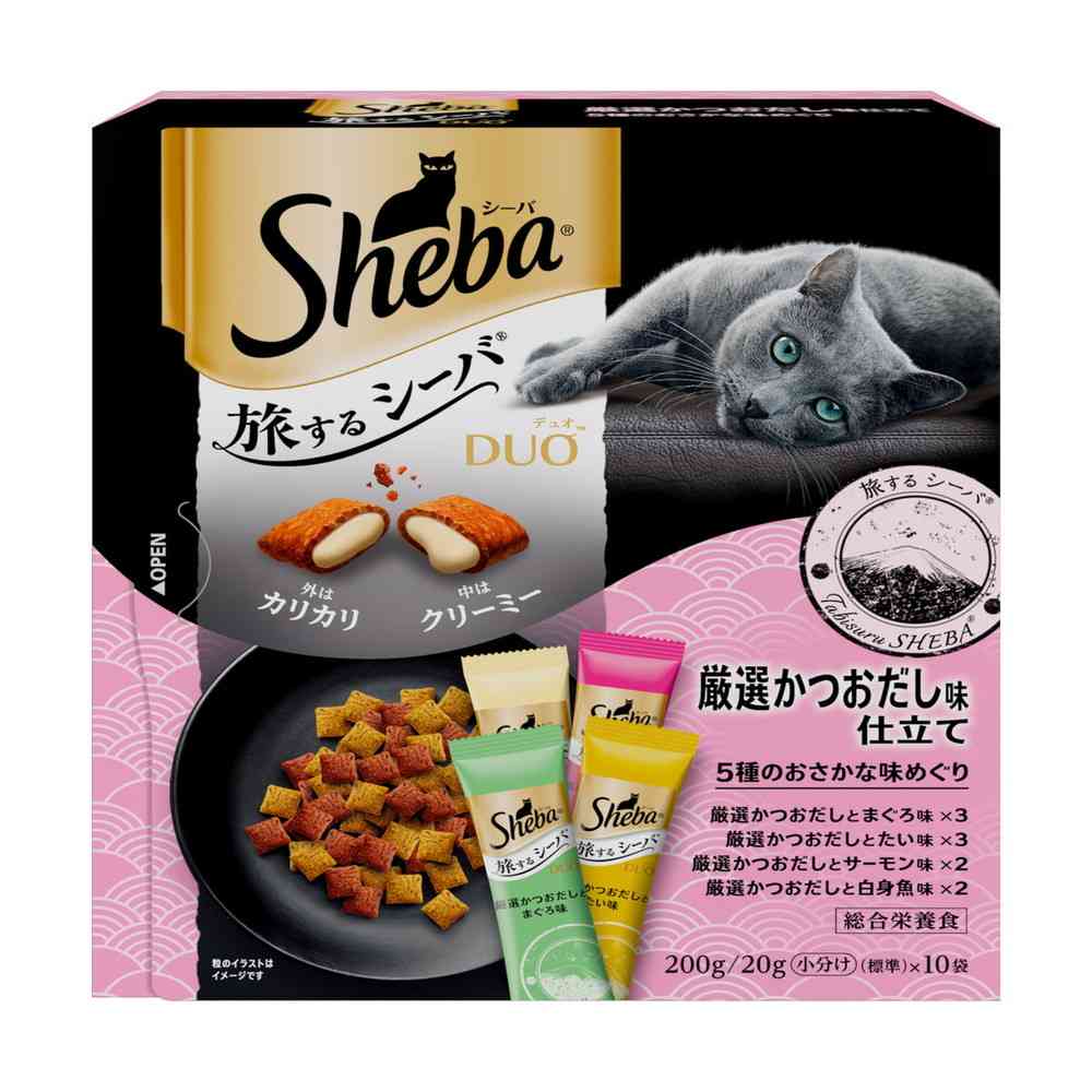 マースジャパンリミテッド シーバ デュオ 旅するシーバ 厳選かつおだし味仕立て 5種のおさかな味めぐり 200g