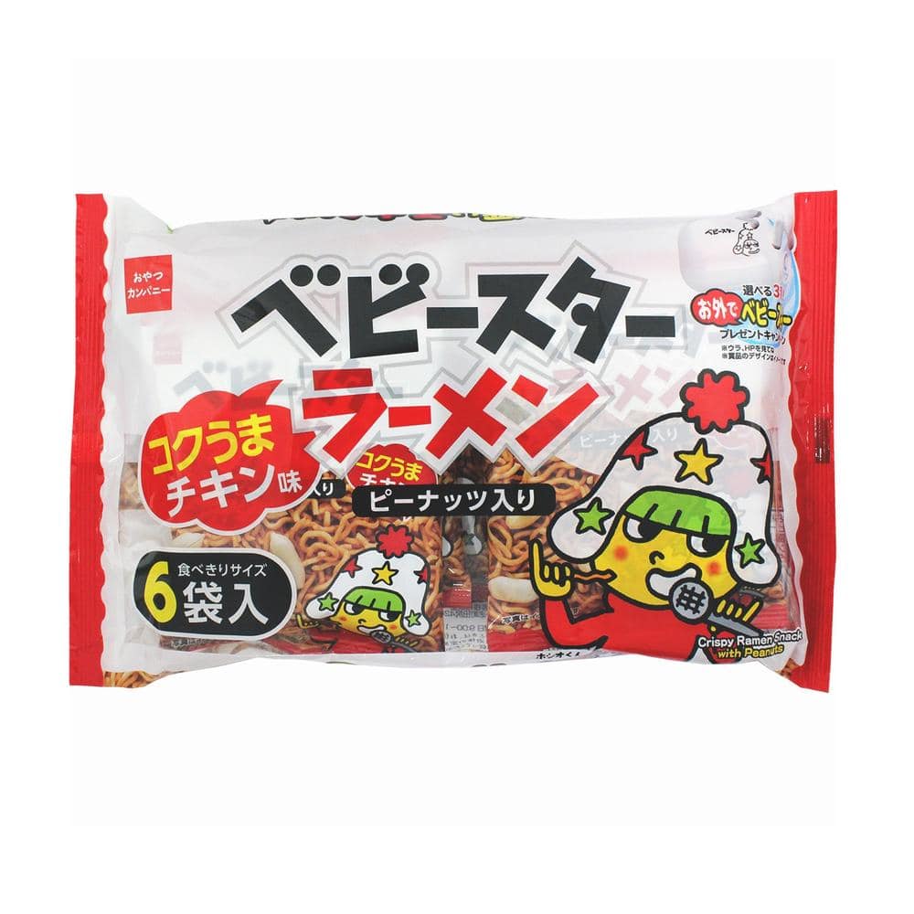 ◆おやつカンパニー ベビースターラーメンコクうまチキン味 138g(23g×6袋) [15個セット]: サンドラッグ｜JAL  Mall｜マイルがたまる・つかえる ショッピングモール