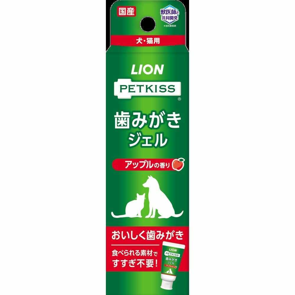 ライオンペット株式会社 PETKISS 歯みがきジェル アップルの香り 40g