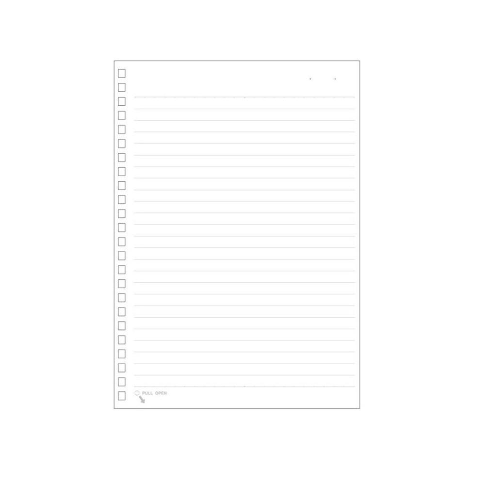 LIHIT LAB. オープンリングノート ツイストノート 適合リーフ 横罫A罫 A5 1組 30枚